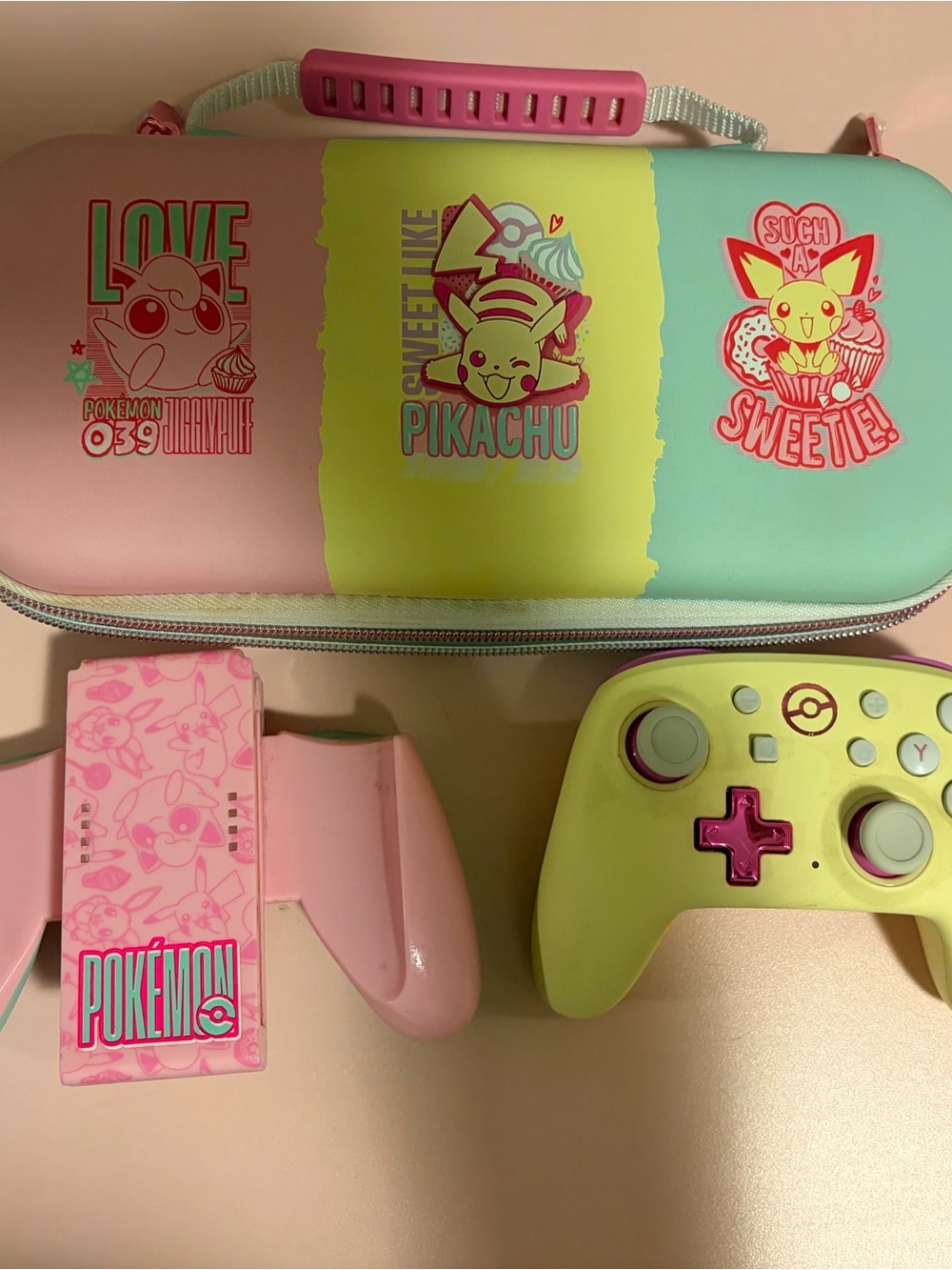 Pokémon Pastel Switch Carry Case & Controller Set